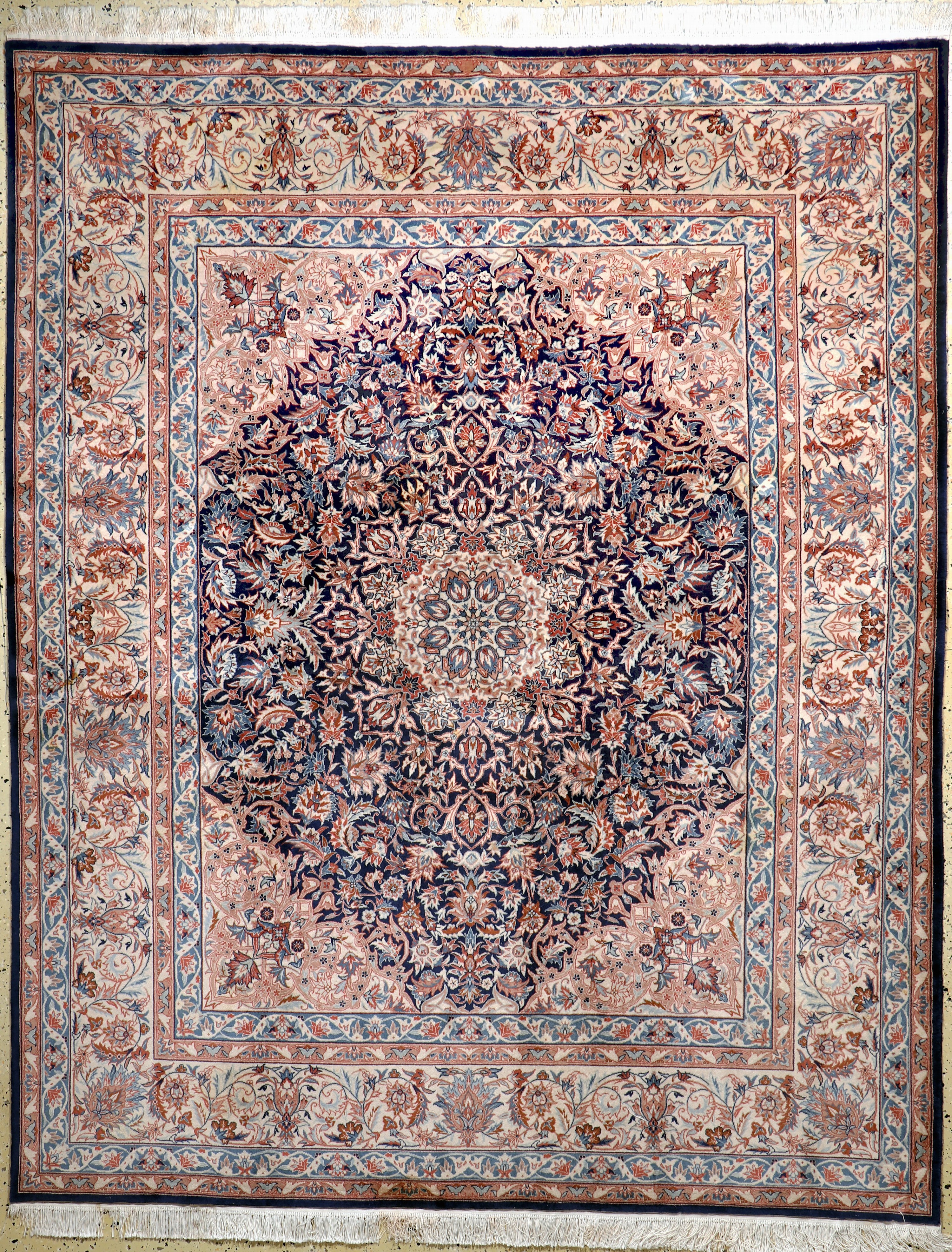 Image 27069804 - Esfahan fein, China, Ende 20.Jhd, Korkwolleauf Baumwolle, ca. 250 x 200 cm, ...