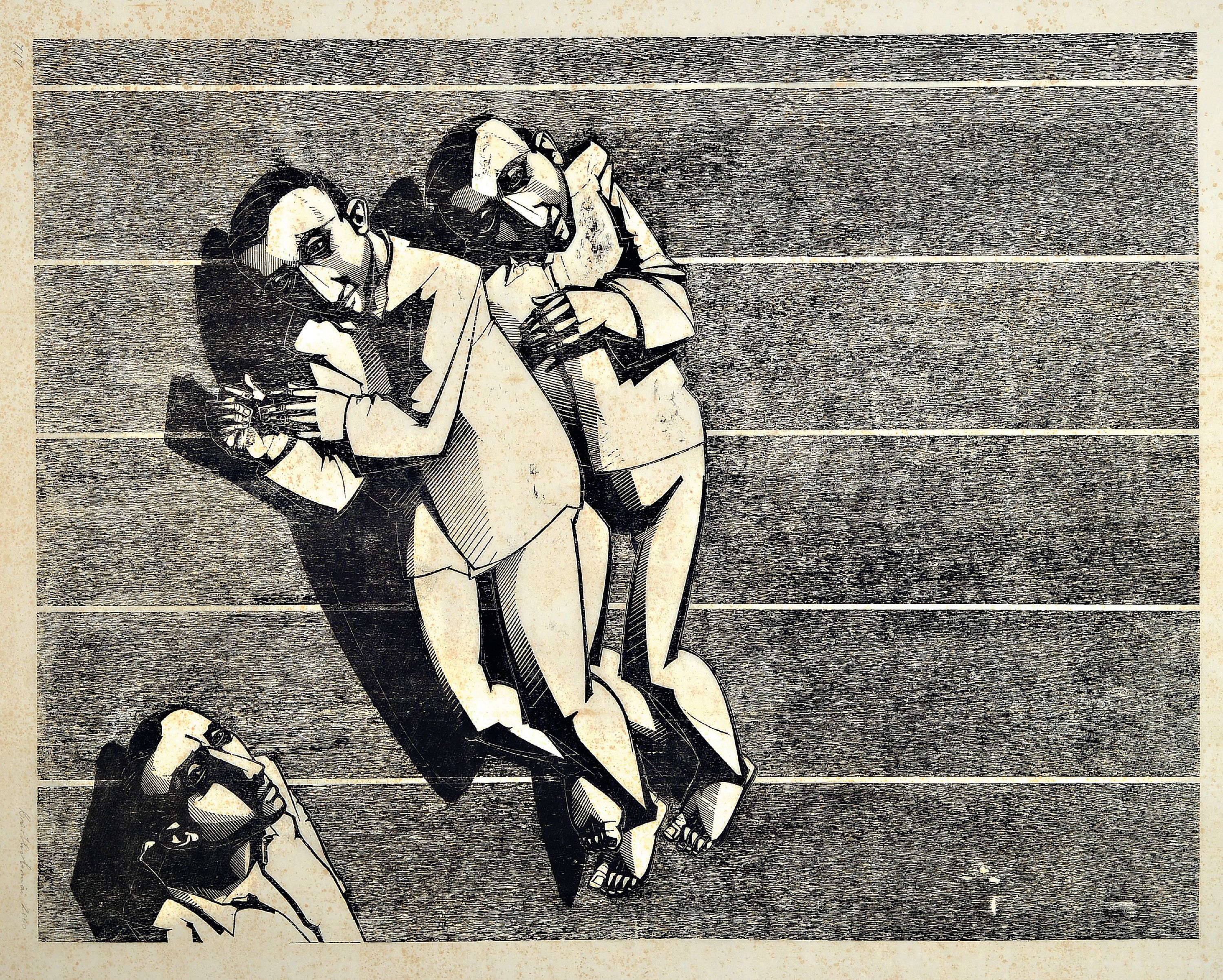 Image 27069850 - Franca Bartholomäi, geb. 1975 Hohenmölsen, 2Holzschnitte auf Japan, ohne Titel ...