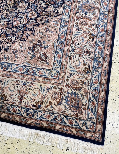 27069804d - Esfahan fein, China, Ende 20.Jhd, Korkwolleauf Baumwolle, ca. 250 x 200 cm, ...