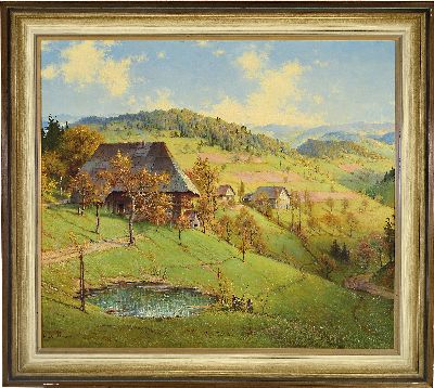 27069817k - Karl Hauptmann, 1880 Freiburg-1947 Herzogenhorn, ´spätsommerliche ...