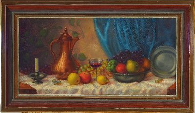 27069819k - Xavier Leitner, geb.1925-?, Münchener Schule , Stillleben mit Früchten und ...