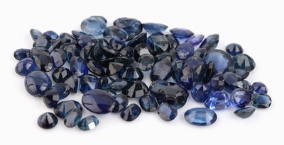 27069896a - Lot lose Saphire, zus. ca. 60.10 ct, versch. Schliffformen, Größen, Farbnuancen, ...