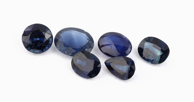 27069896c - Lot lose Saphire, zus. ca. 60.10 ct, versch. Schliffformen, Größen, Farbnuancen, ...