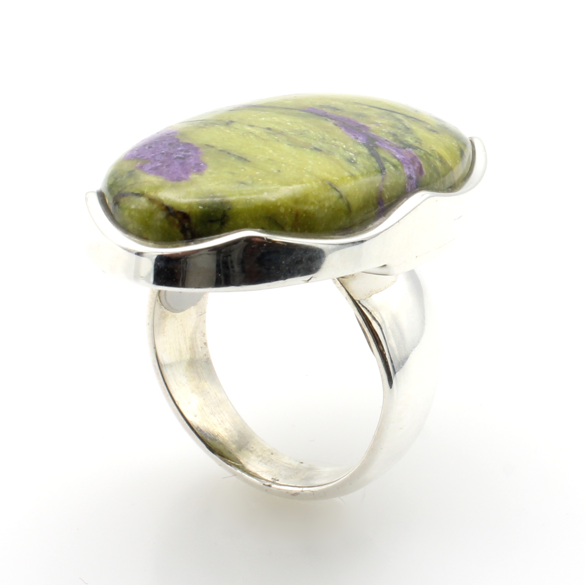 Image 27069902 - Ring mit Atlantasit, 925er Silber, Maße ca. 3.2x2 cm, RW ca. 60