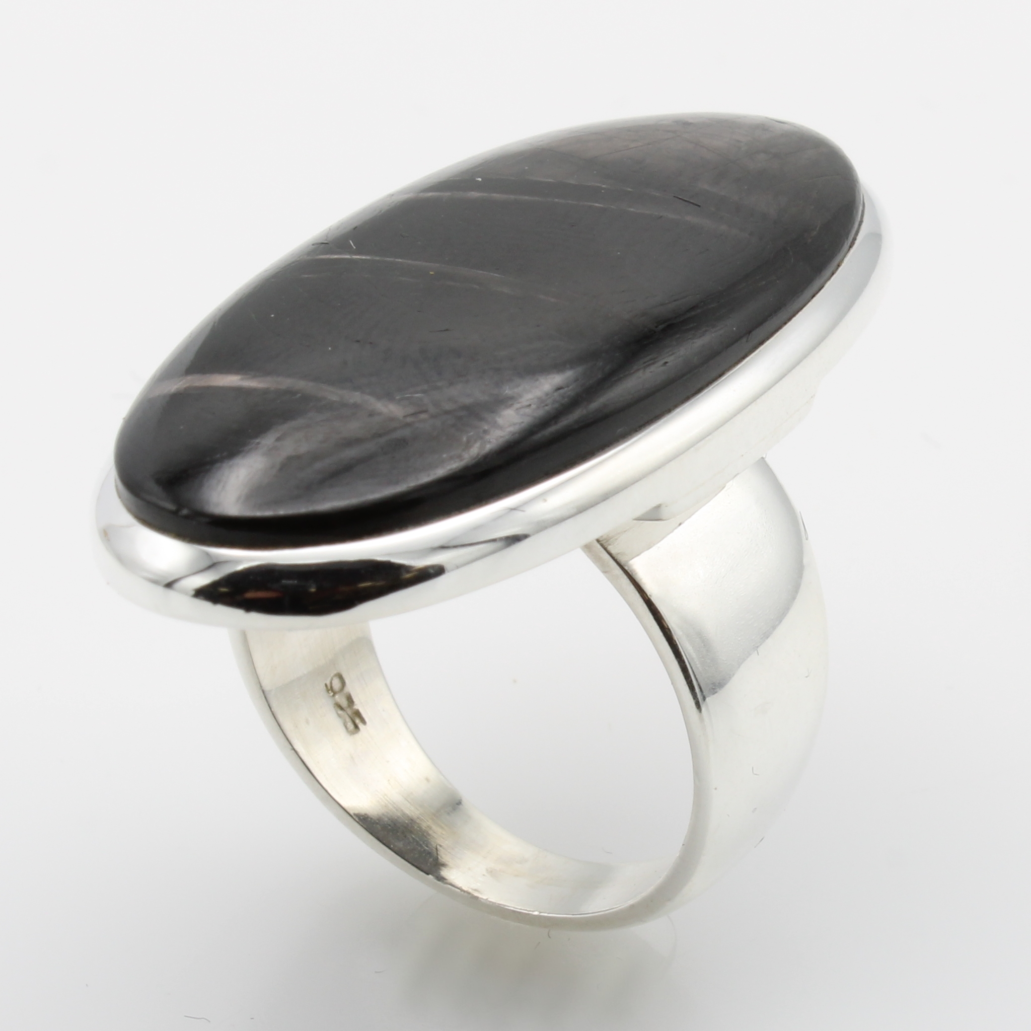 Image 27069908 - Ring mit Hypersthen, 925er Silber, Maße ca. 3.7x1.7 cm, RW ca. 58