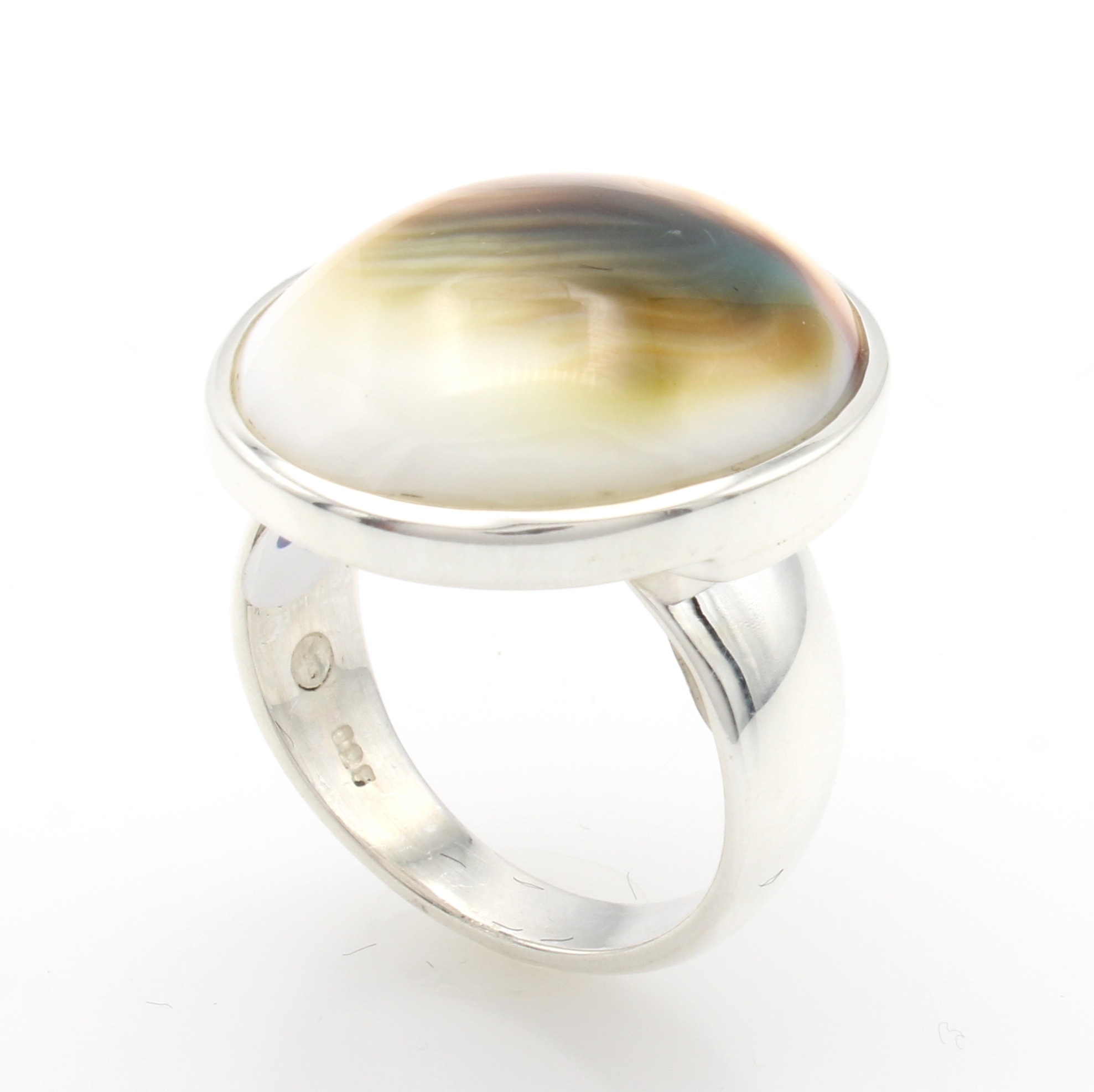 Image 27069910 - Ring mit Shiva Eye, 925er Silber, D. ca. 2.4 cm, RW ca. 61