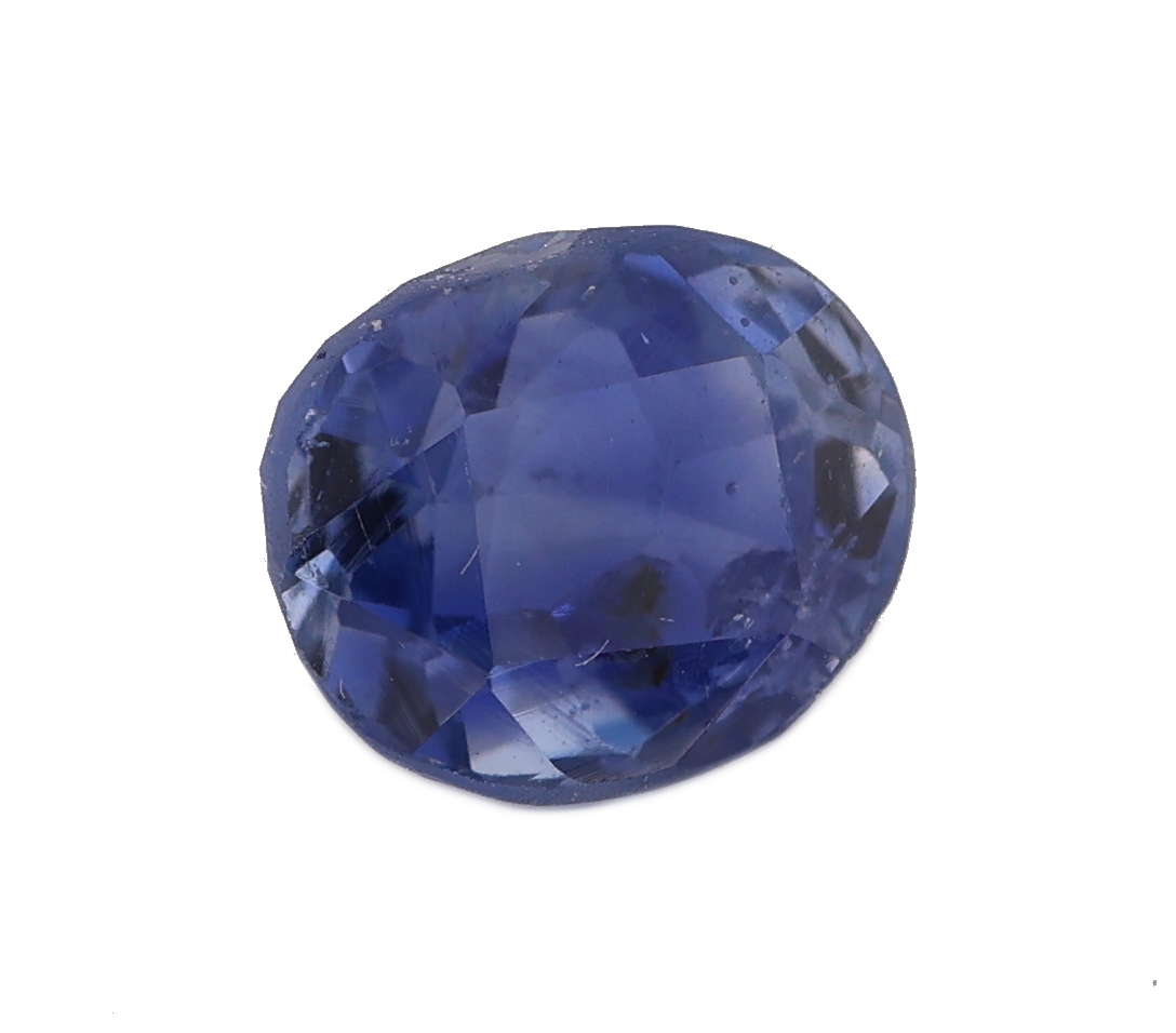 Detail a: Loser Saphir, ca. 1.74 ct, ovalfacett., besch.