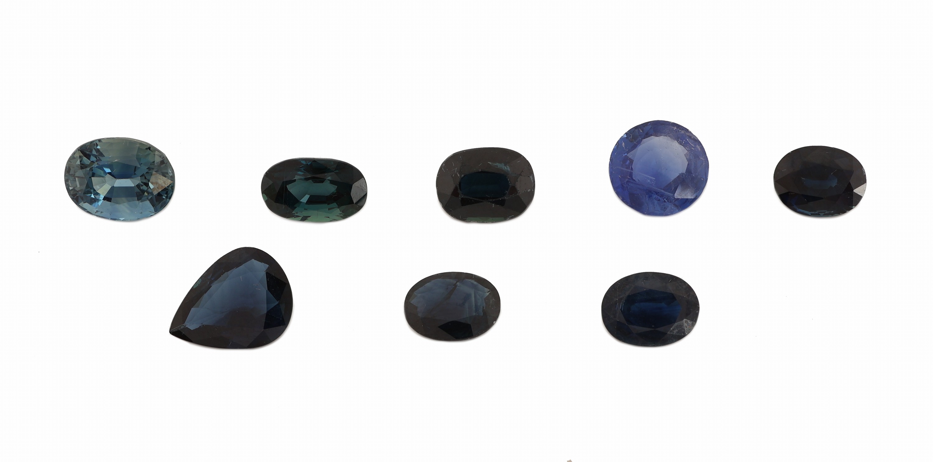 Image 27069946 - Lot lose Saphire zus. ca. 18.37 ct, versch. Schliffformen, Größen und Farbnuancen