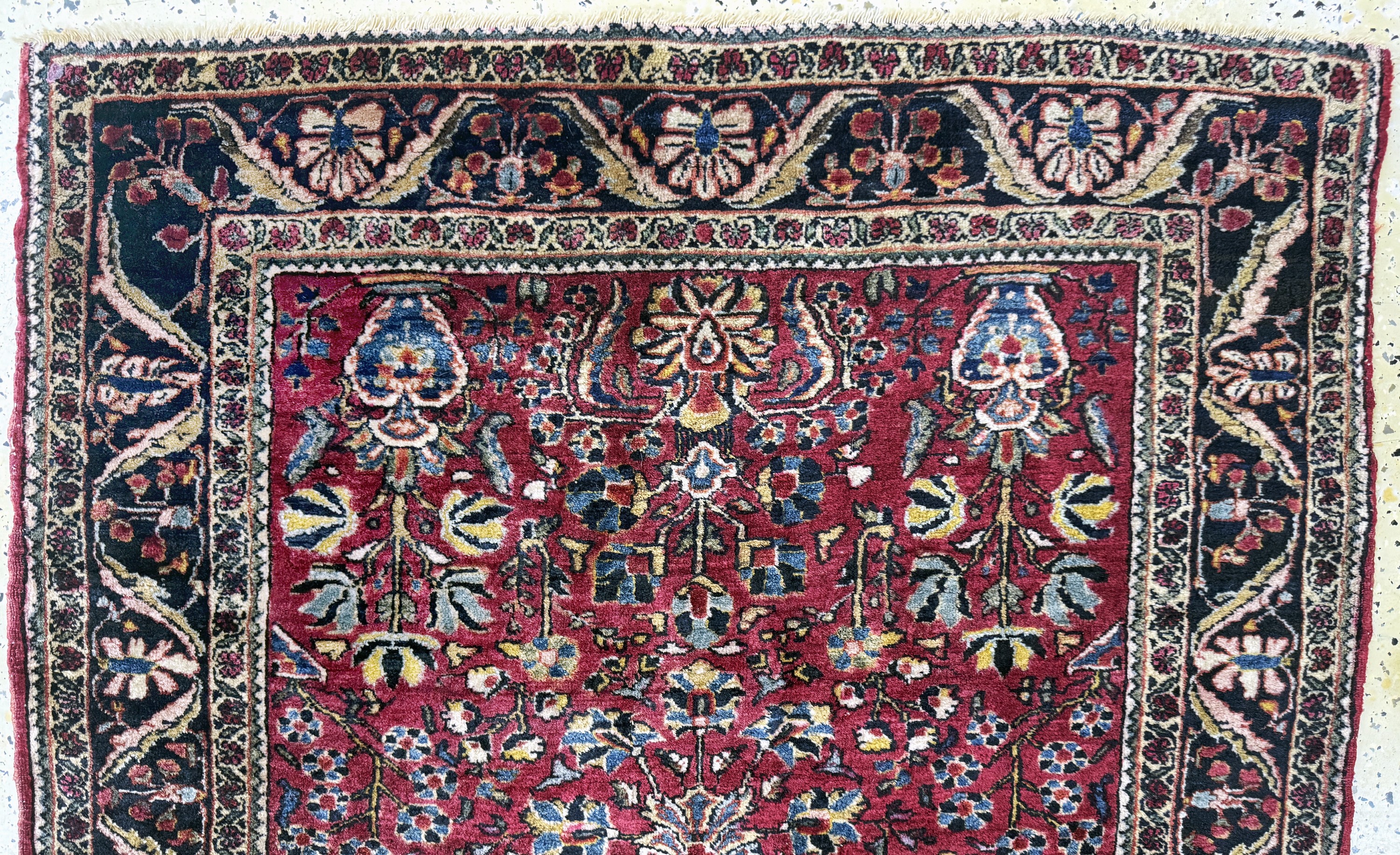 Detail a: Us Re-Import Sarogh antik, Persien, um 1900, Wolle auf Baumwolle, ca. 144 x 104 cm, EHZ: 2