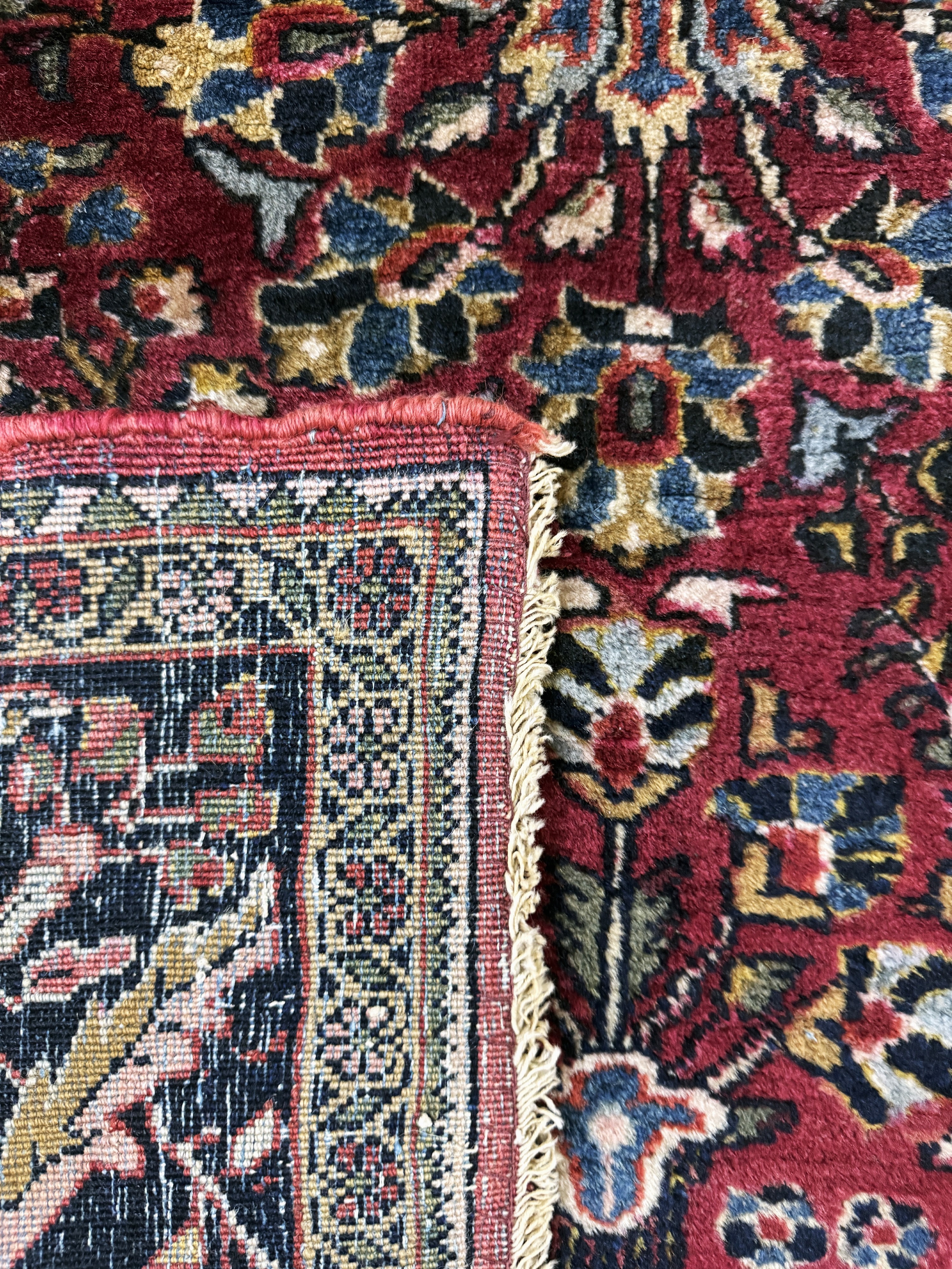 Detail e: Us Re-Import Sarogh antik, Persien, um 1900, Wolle auf Baumwolle, ca. 144 x 104 cm, EHZ: 2