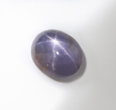 27069914d - Loser Sternsaphir-Cabochon, 8.08 ct, oval