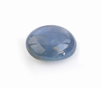 27069915c - Loser Sternsaphir-Cabochon, 7.52 ct, oval