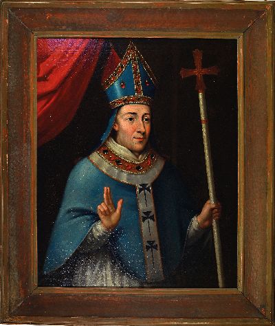 27069916k - Unbekannter Porträtist des 18./19.Jh., englisch, Bildnis Henry Chichele, Erzbischof von ...