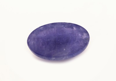 27069926b - Loser Tansanitcabochon, ca. 21.76 ct, oval