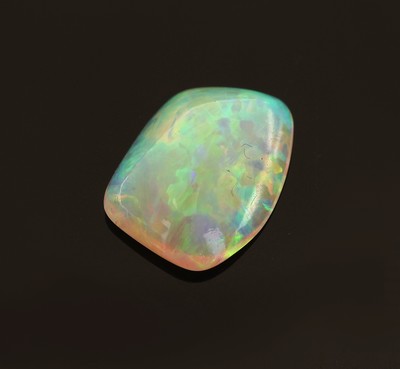 27069934a - Loser Opal, ca. 4.99 ct, unf. Cabochon, schönes Farbspiel