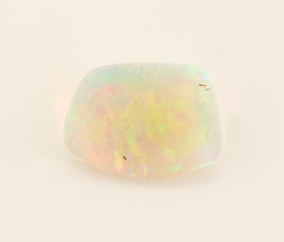 27069934b - Loser Opal, ca. 4.99 ct, unf. Cabochon, schönes Farbspiel