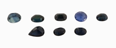 27069946a - Lot lose Saphire zus. ca. 18.37 ct, versch. Schliffformen, Größen und Farbnuancen