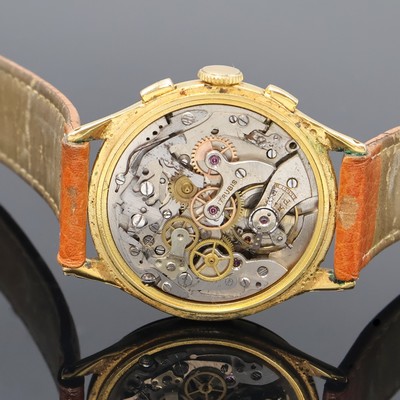 27069976d - CHRONOGRAPHE SUISSE gilded chronograph, Switzerland around 1950, manual winding, snap on ...