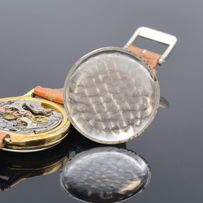 27069976e - CHRONOGRAPHE SUISSE gilded chronograph, Switzerland around 1950, manual winding, snap on ...