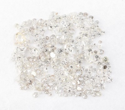 27069984a - Lot lose Diamanten, 22.50 ct Weiß- get.Weiß/light yellow/braun/si-p1, Brillanten, ...