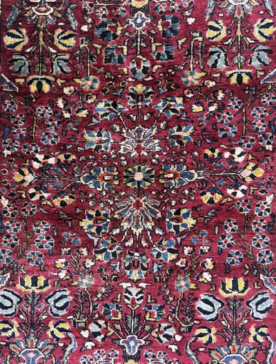 27069989c - Us Re-Import Sarogh antik, Persien, um 1900, Wolle auf Baumwolle, ca. 144 x 104 cm, ...