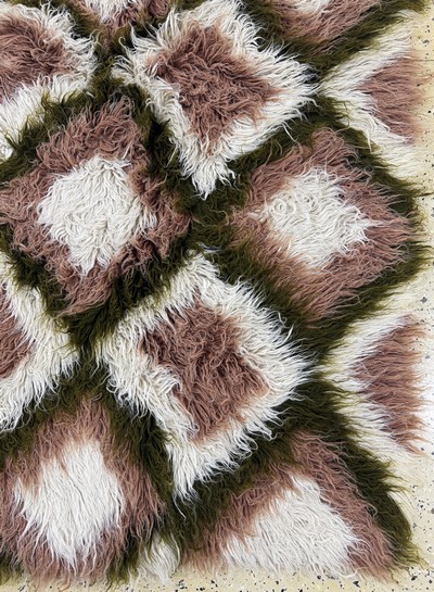 27069995a - Tülü´Schlafteppich´, Türkei, Mitte 20.Jhd, Wolle auf Filz, ca. 220 x 190 cm, ...