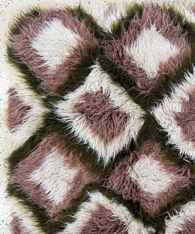 27069995c - Tülü´Schlafteppich´, Türkei, Mitte 20.Jhd, Wolle auf Filz, ca. 220 x 190 cm, ...