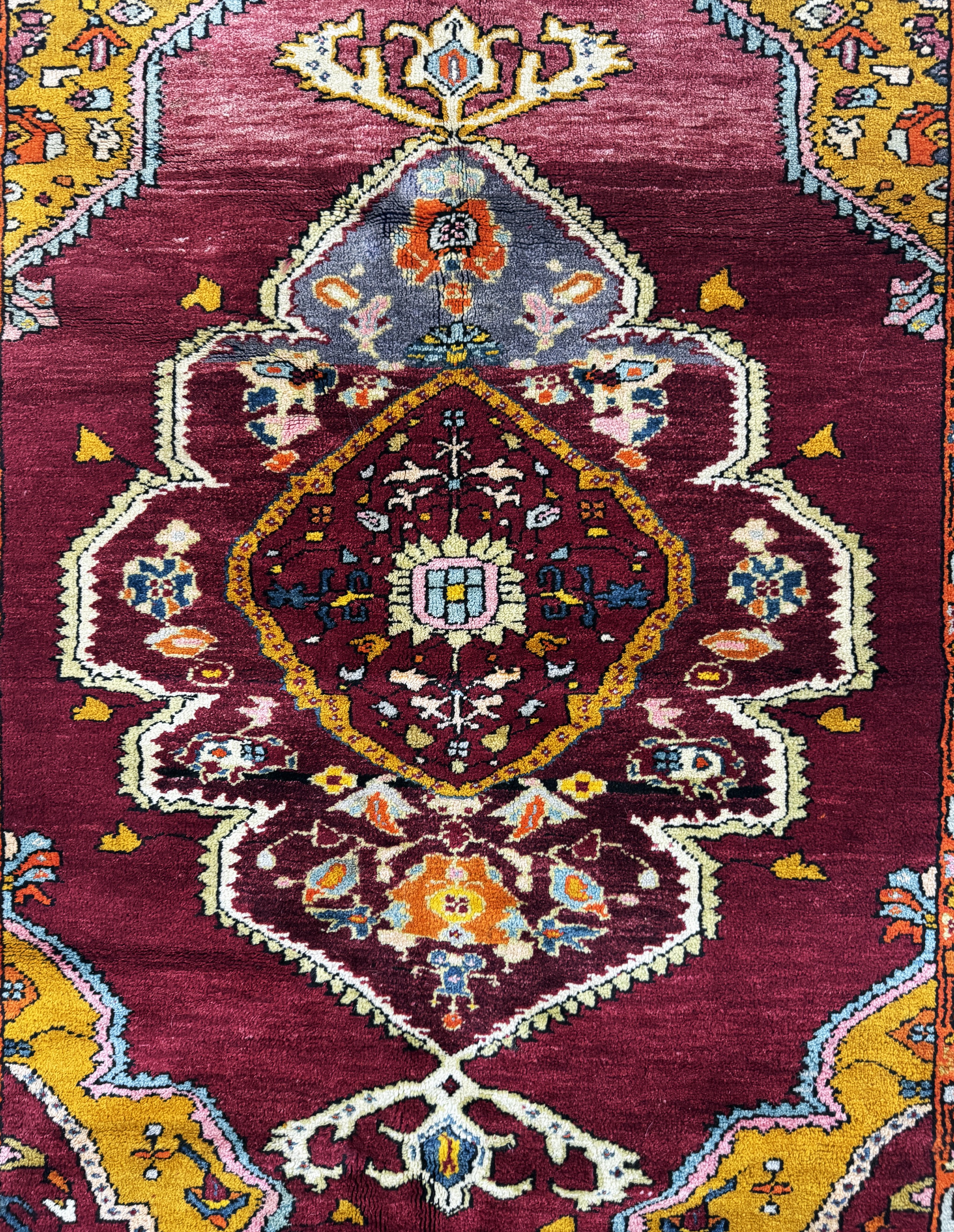 Detail c: Melas alt, Türkei, Mitte 20.Jhd, Wolle auf Wolle, ca. 170 x 130 cm, EHZ: 2