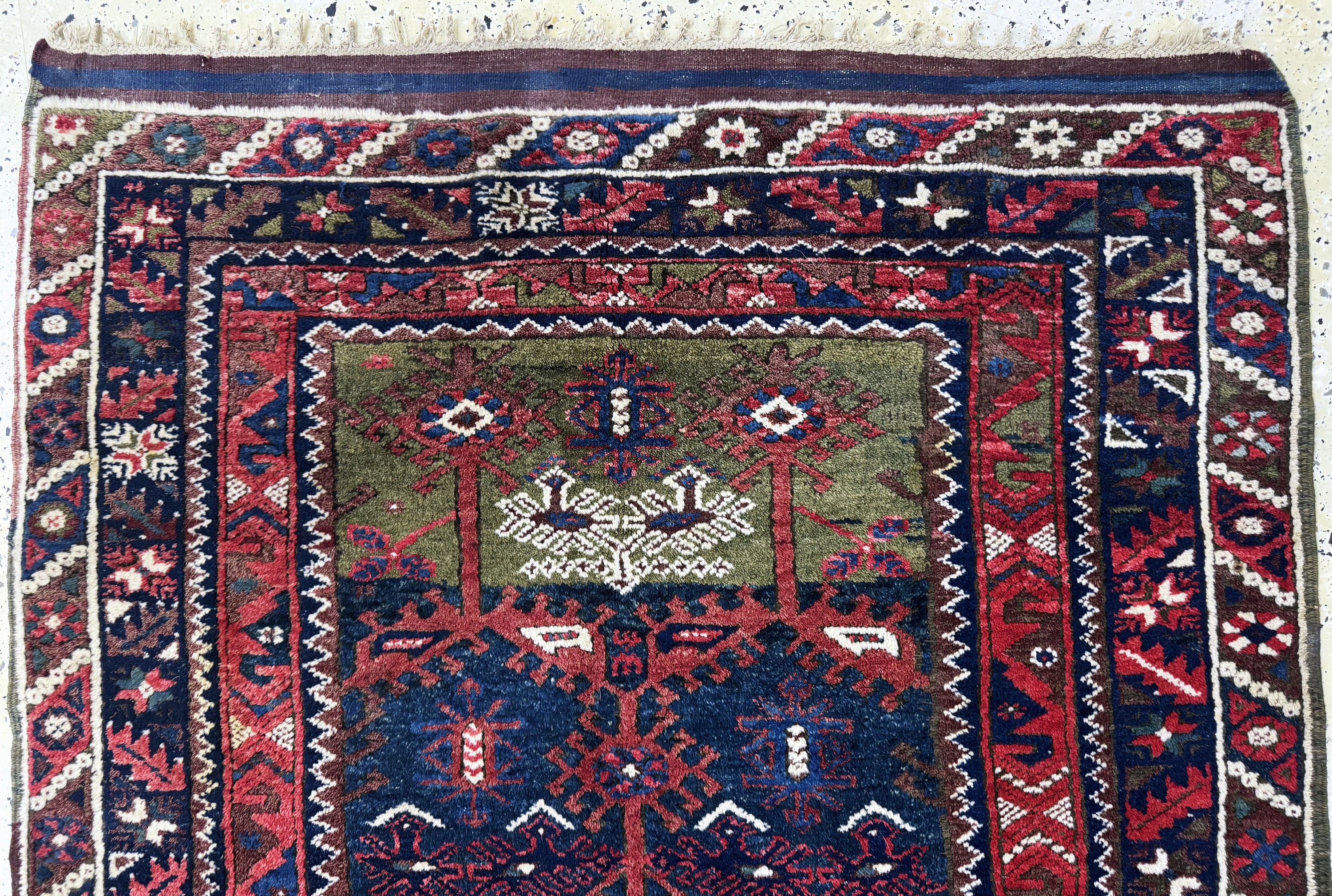 Detail a: Taspinar alt, Türkei, Mitte 20.Jhd, Wolle auf Wolle, ca. 190 x 130 cm, EHZ: 2