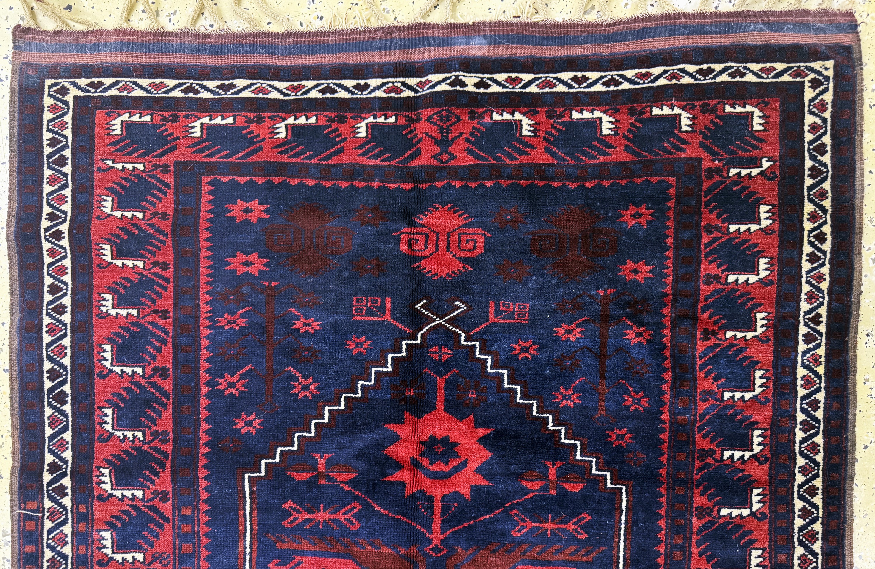 Detail a: Yaghcibedir, Türkei, Mitte 20.Jhd, Wolle auf Wolle, ca. 195 x 120 cm, EHZ: 2