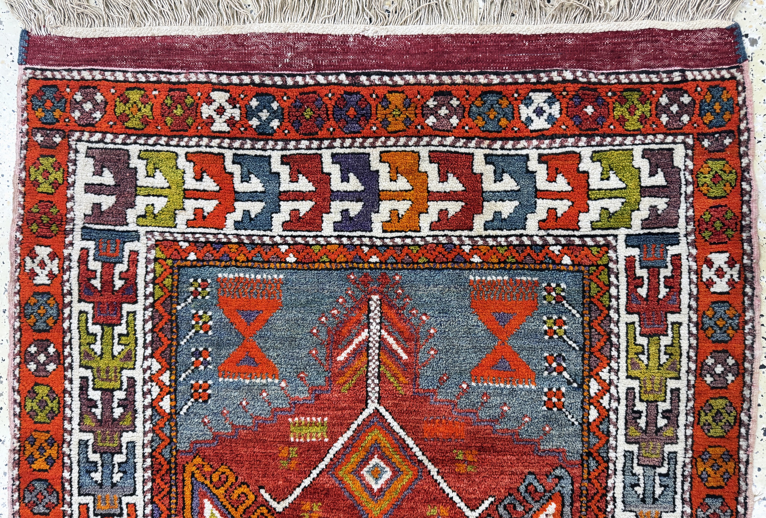 Detail a: Bergama alt, Türkei, Anfang 20.Jhd, Wolle auf Wolle, ca. 170 x 110 cm, EHZ: 2