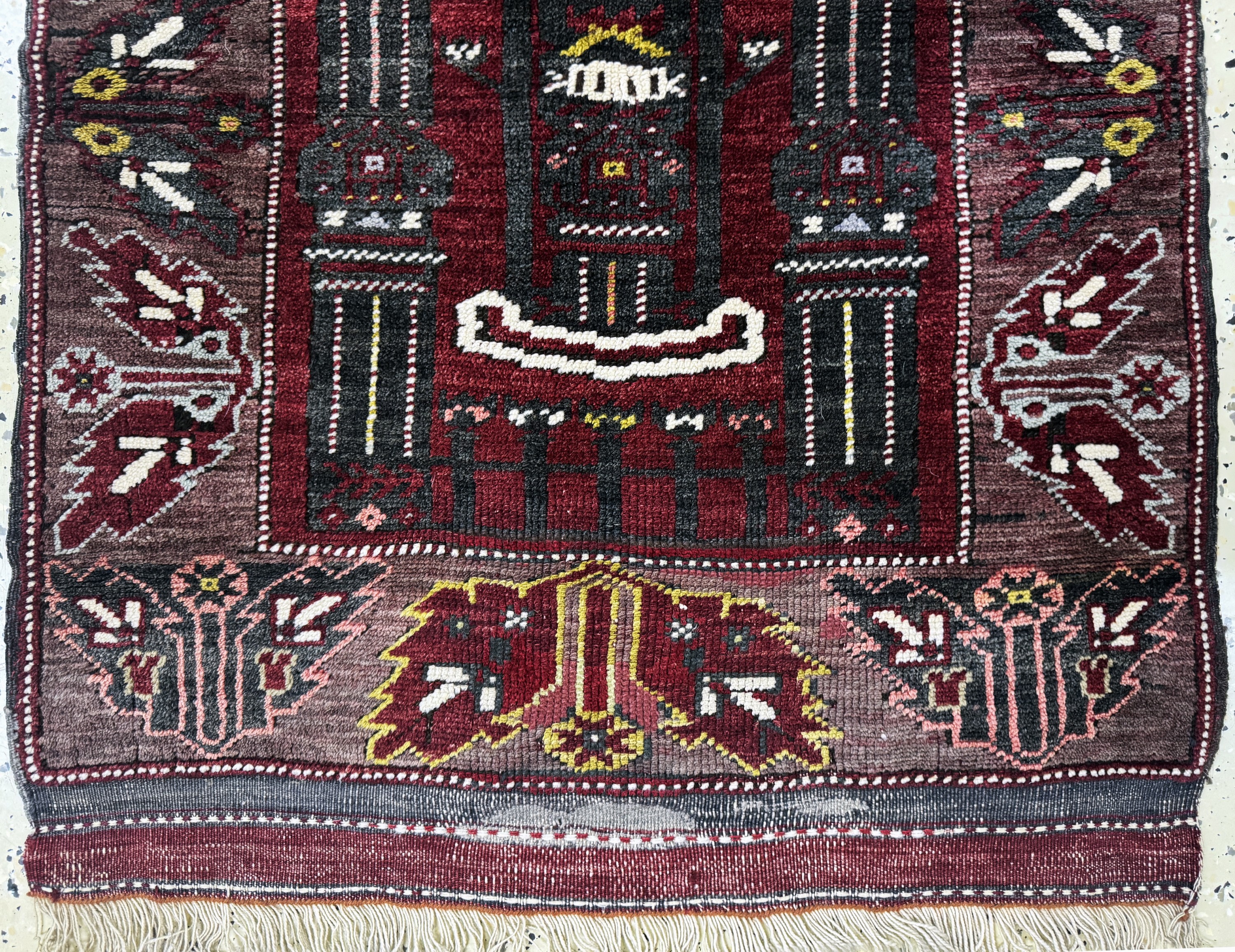Detail b: 2 Lots Yürük, Türkei, Mitte 20.Jhd, Wolle auf Wolle, ca. 135 x 90 cm, EHZ: 2