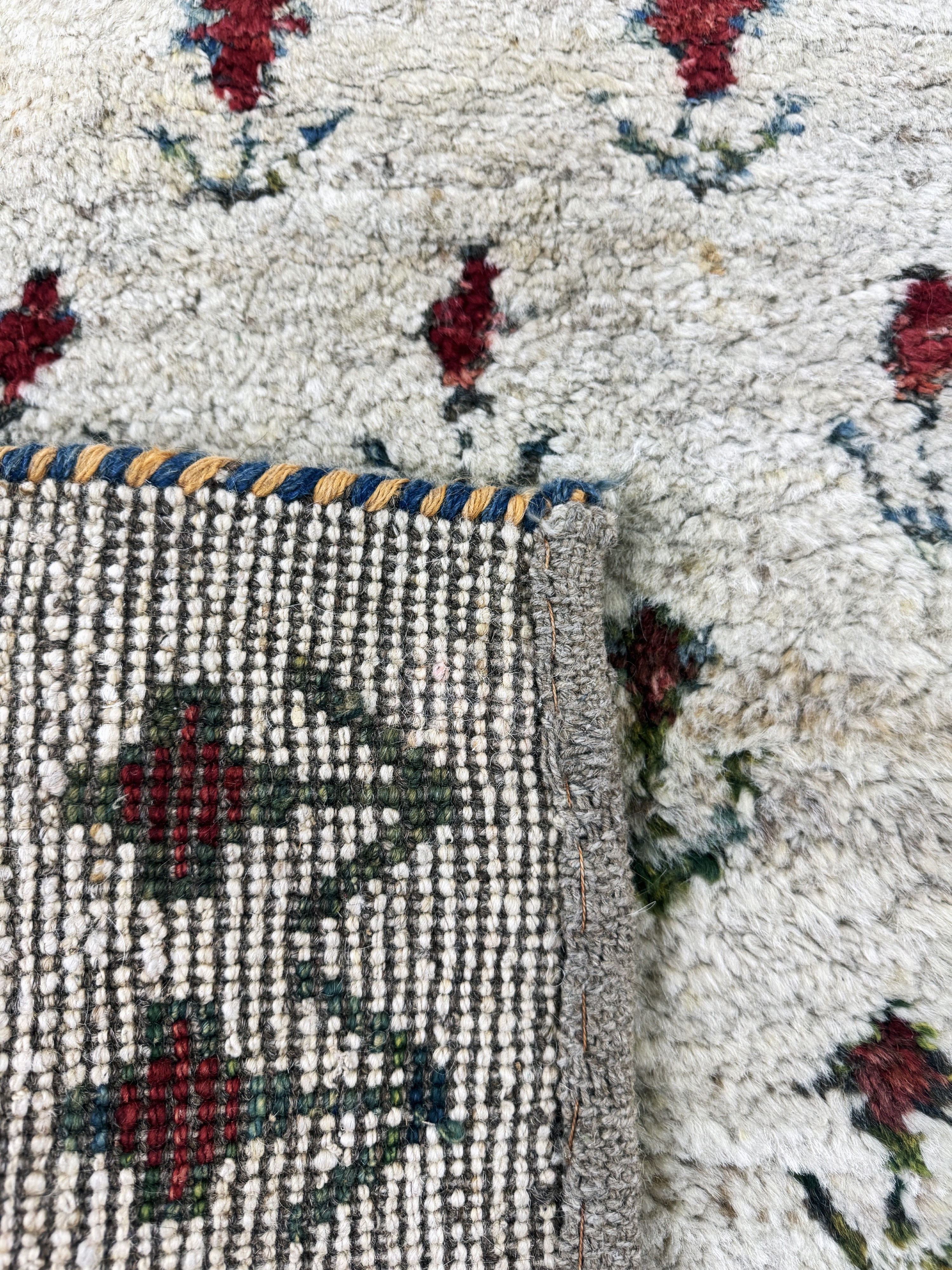 Detail d: Gabbeh alt, Persien, Mitte 20.Jhd, Wolle auf Wolle, ca. 150 x 127 cm, EHZ: 2