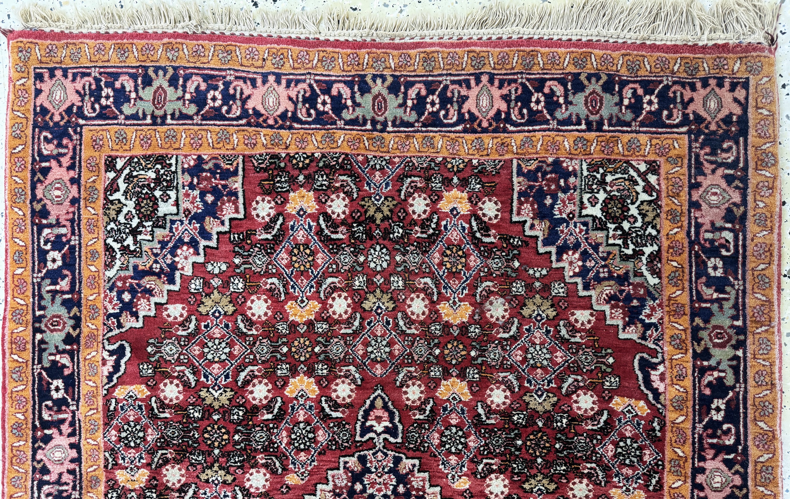 Detail a: Bidjar, Persien, Mitte 20.Jhd, Wolle auf Baumwolle, ca. 170 x 115 cm, EHZ: 2