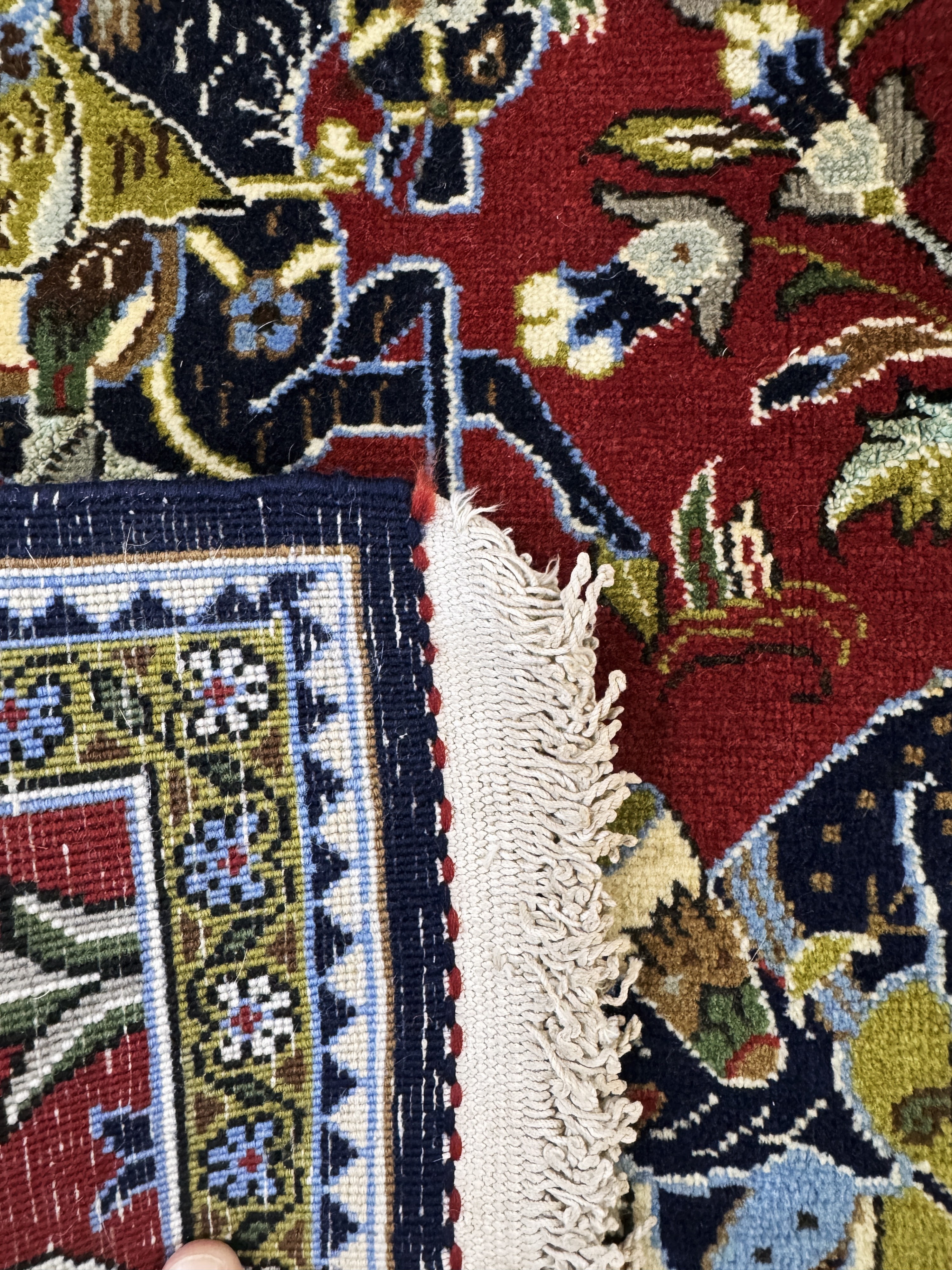 Detail d: 3 Lots Poschtis, Persien, Ende 20.Jhd, Wolle auf Baumwolle, ca. 95 x 80 cm, EHZ: 1-2