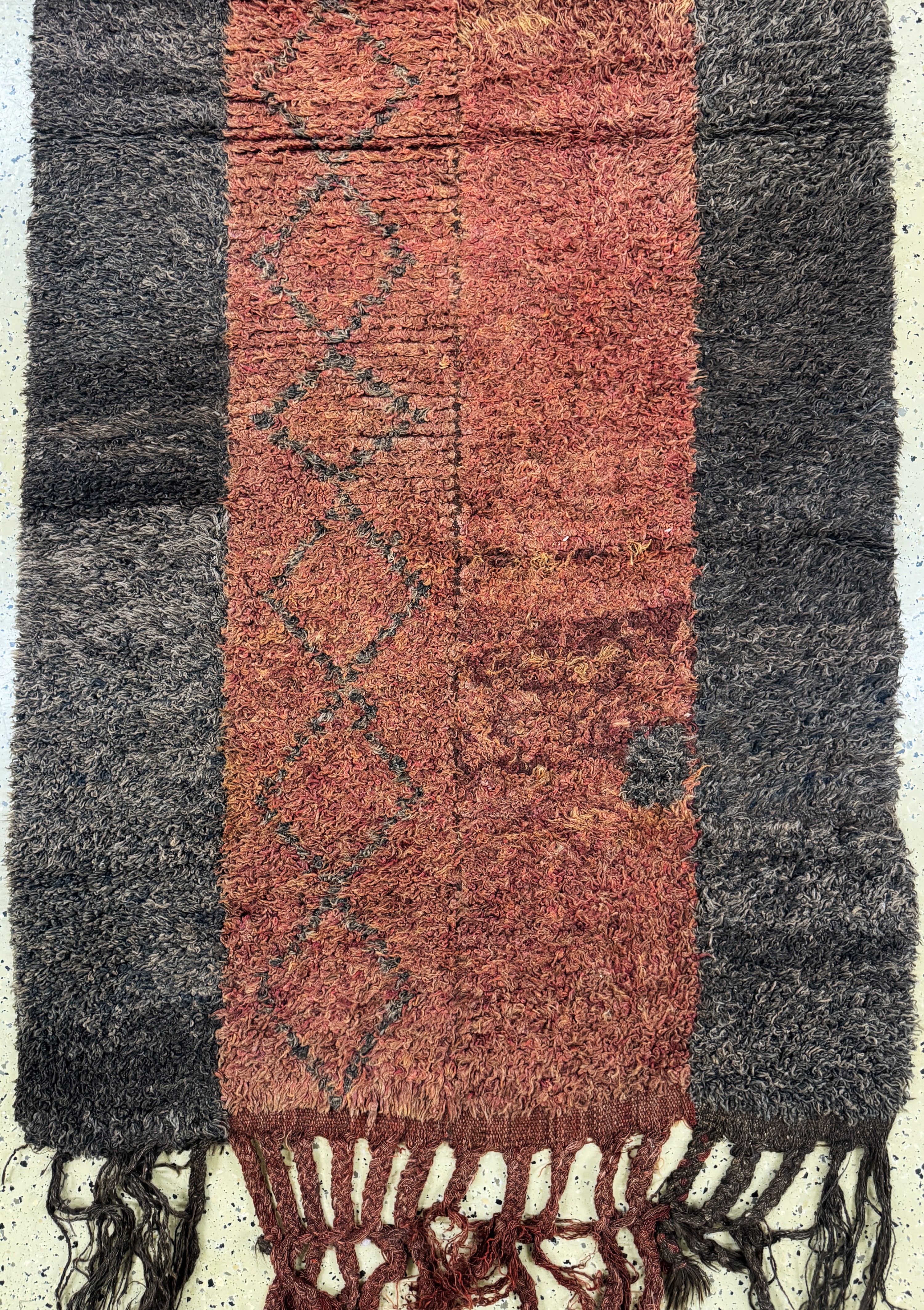 Detail d: Karakalpak(4 Bahnig), Uzbekistan, Anfang 20.Jhd, Wolle auf Wolle, ca. 365 x 107 cm, EHZ: 2