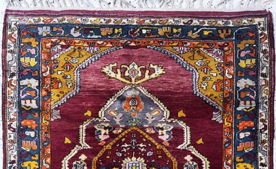 27070007a - Melas alt, Türkei, Mitte 20.Jhd, Wolle auf Wolle, ca. 170 x 130 cm, EHZ: 2 ...