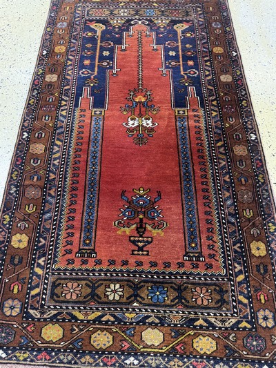 27070009d - Taspinar alt, Türkei, Mitte 20.Jhd, Wolle auf Wolle, ca. 180 x 100 cm, EHZ: 2 ...