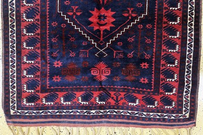 27070012c - Yaghcibedir, Türkei, Mitte 20.Jhd, Wolle auf Wolle, ca. 195 x 120 cm, EHZ: 2 ...