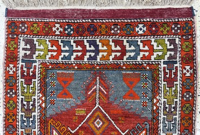 27070014a - Bergama alt, Türkei, Anfang 20.Jhd, Wolle auf Wolle, ca. 170 x 110 cm, EHZ: 2 ...