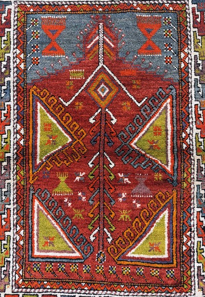 27070014c - Bergama alt, Türkei, Anfang 20.Jhd, Wolle auf Wolle, ca. 170 x 110 cm, EHZ: 2 ...