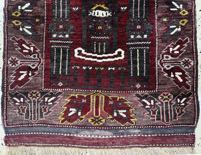 27070018b - 2 Lots Yürük, Türkei, Mitte 20.Jhd, Wolle auf Wolle, ca. 135 x 90 cm, EHZ: 2 ...