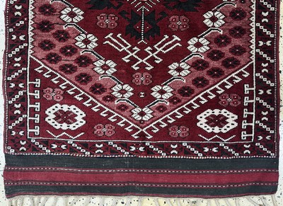 27070018f - 2 Lots Yürük, Türkei, Mitte 20.Jhd, Wolle auf Wolle, ca. 135 x 90 cm, EHZ: 2 ...