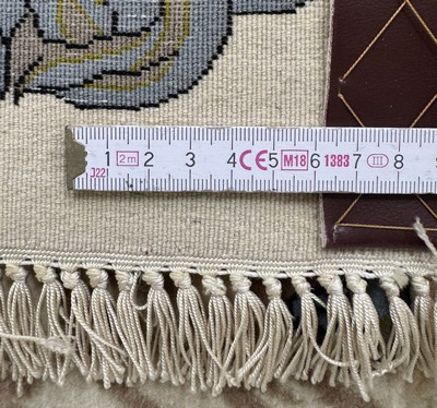 27070039d - Täbriz fein(50 Raj), Persien, Ende 20.Jhd, Korkwolle mit und auf Seide, ca. 103 x 71 ...