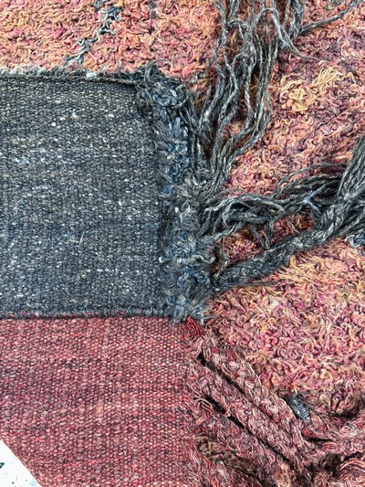 27070047g - Karakalpak(4 Bahnig), Uzbekistan, Anfang 20.Jhd, Wolle auf Wolle, ca. 365 x 107 cm, ...