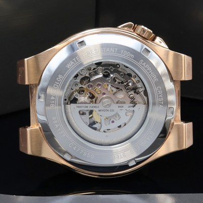 27070171d - BULOVA Maquina skelettierte Herrenarmbanduhr Referenz 98A177, Schweiz verk. lt. beil. ...