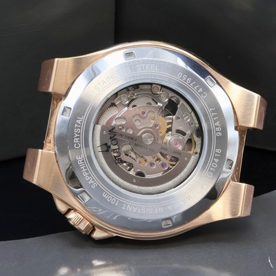 27070171e - BULOVA Maquina skelettierte Herrenarmbanduhr Referenz 98A177, Schweiz verk. lt. beil. ...