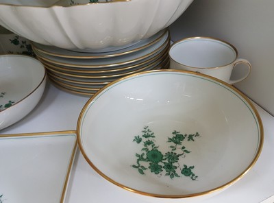 27070177d - Kaffeeservice, Augarten Wien, Dekor Prinz Eugen, 6 Tassen, 8 Untertassen, 7 ...