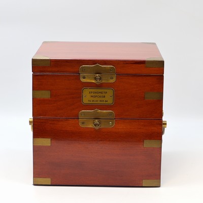 27070183a - POLJOT Marinechronometer Nr. 16478, UDSSR 1990er Jahre, kardanisch aufgehängtes ...