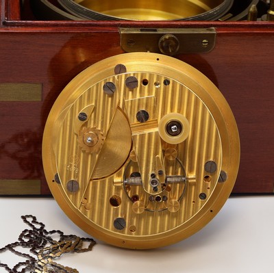 27070183e - POLJOT Marinechronometer Nr. 16478, UDSSR 1990er Jahre, kardanisch aufgehängtes ...